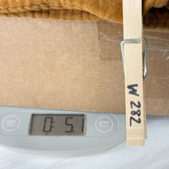 Sezane Top Women 34/US 2 Cafe Brown Ester Ruffle Sleeve 100% Cotton Gauze Boho - Picture 9 of 10